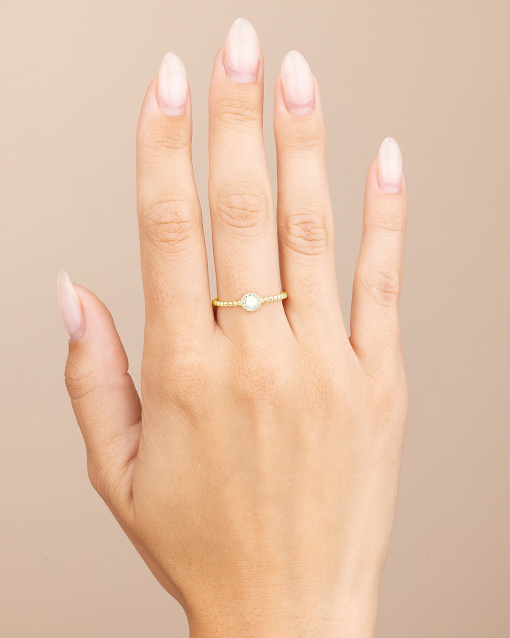 Layla Opal Textured Ring