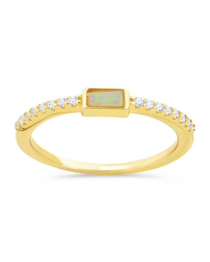 Corrine Opal & CZ Ring