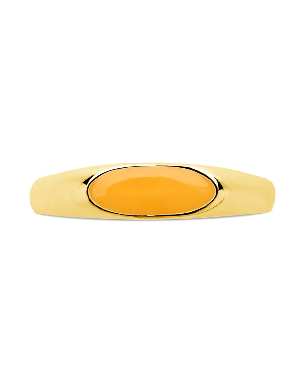 Enamel Open Signet Ring
