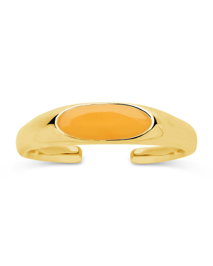 Enamel Open Signet Ring