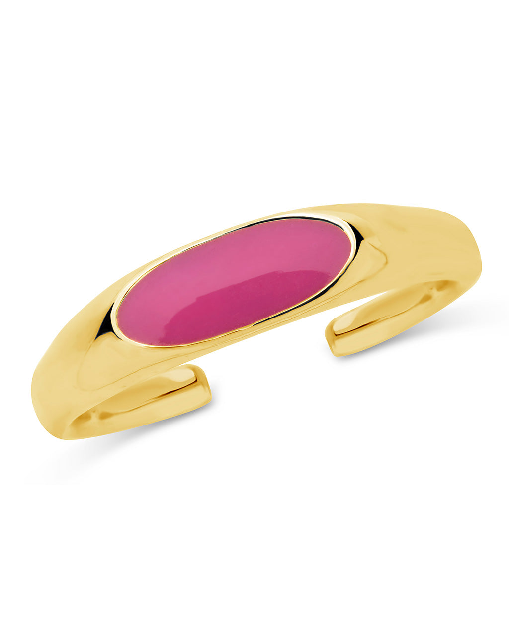 Enamel Open Signet Ring