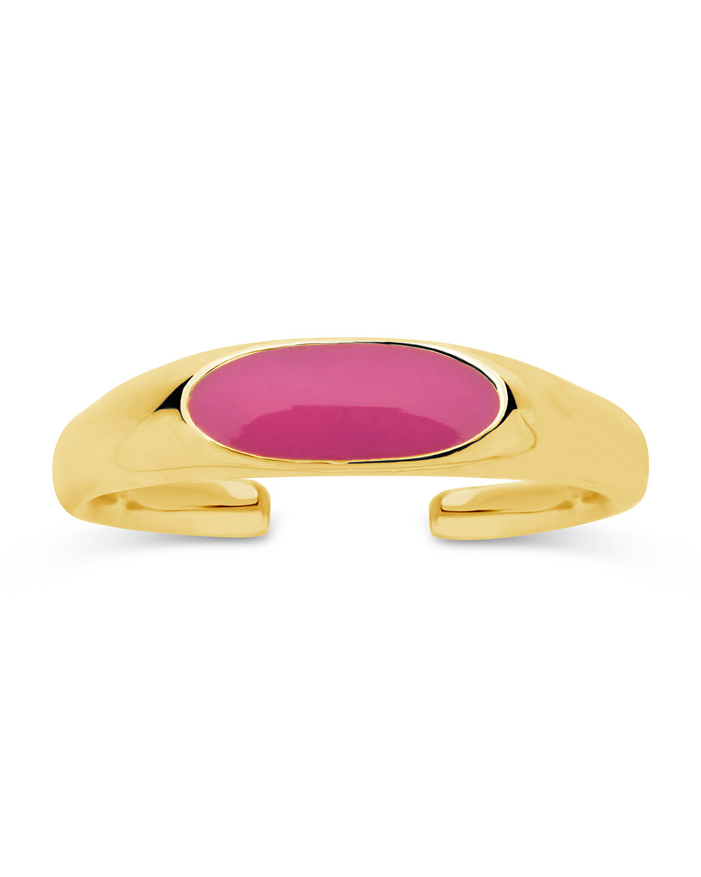 Enamel Open Signet Ring