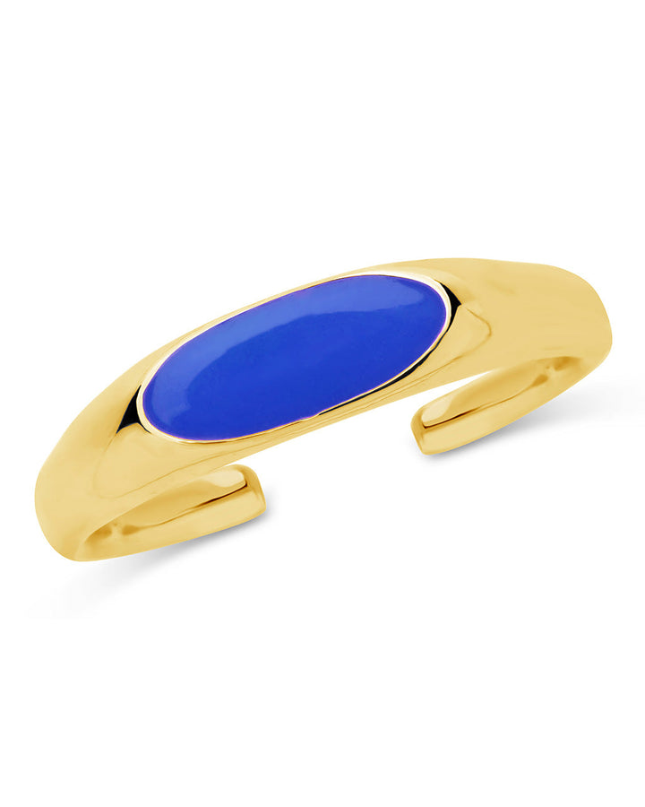 Enamel Open Signet Ring