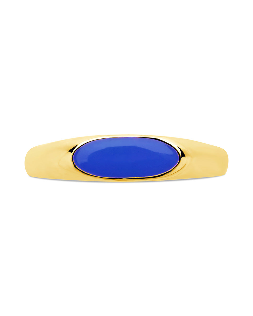 Enamel Open Signet Ring