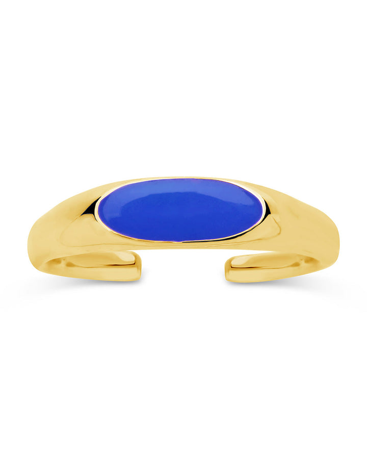 Enamel Open Signet Ring
