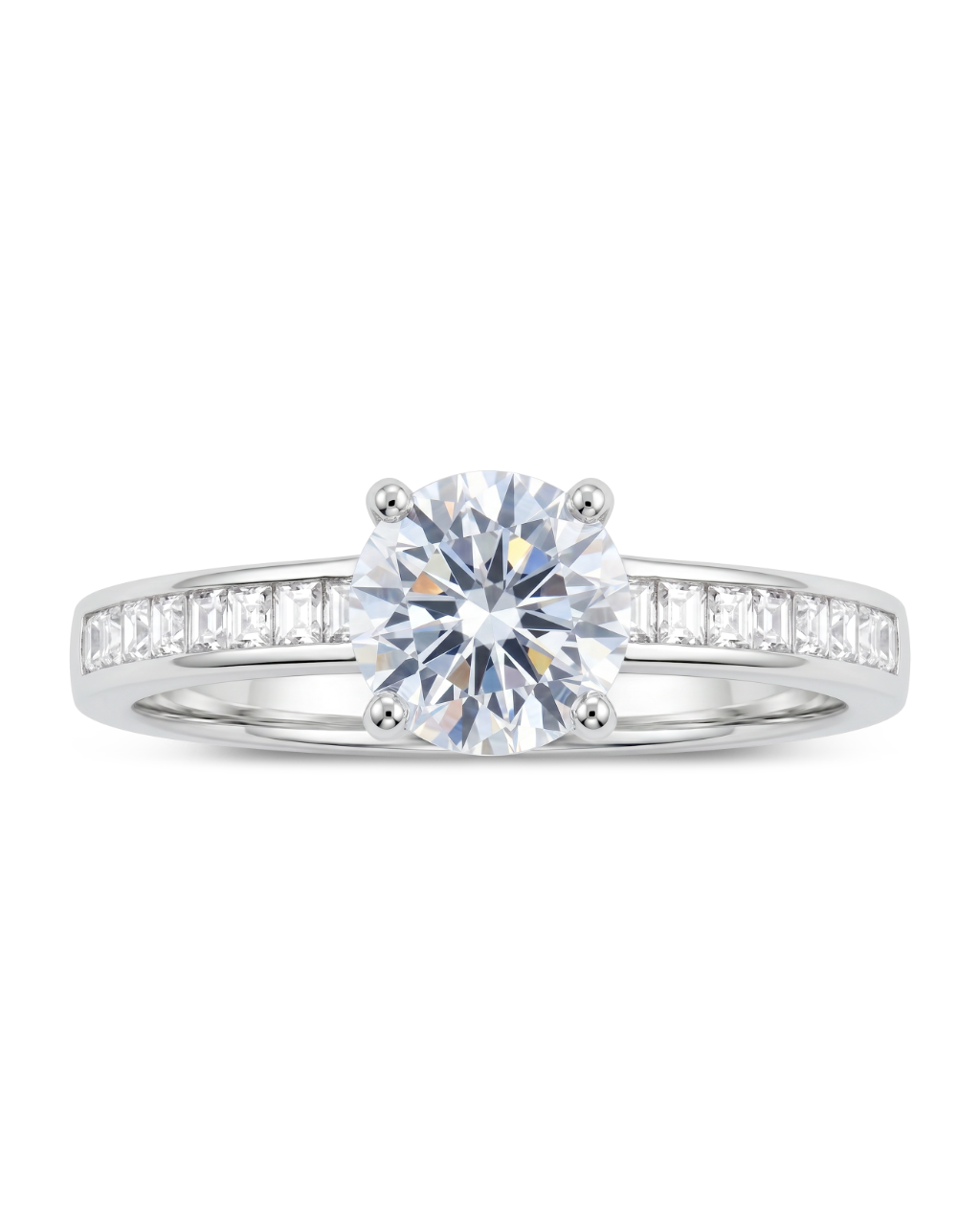 Radiant CZ Engagement Ring