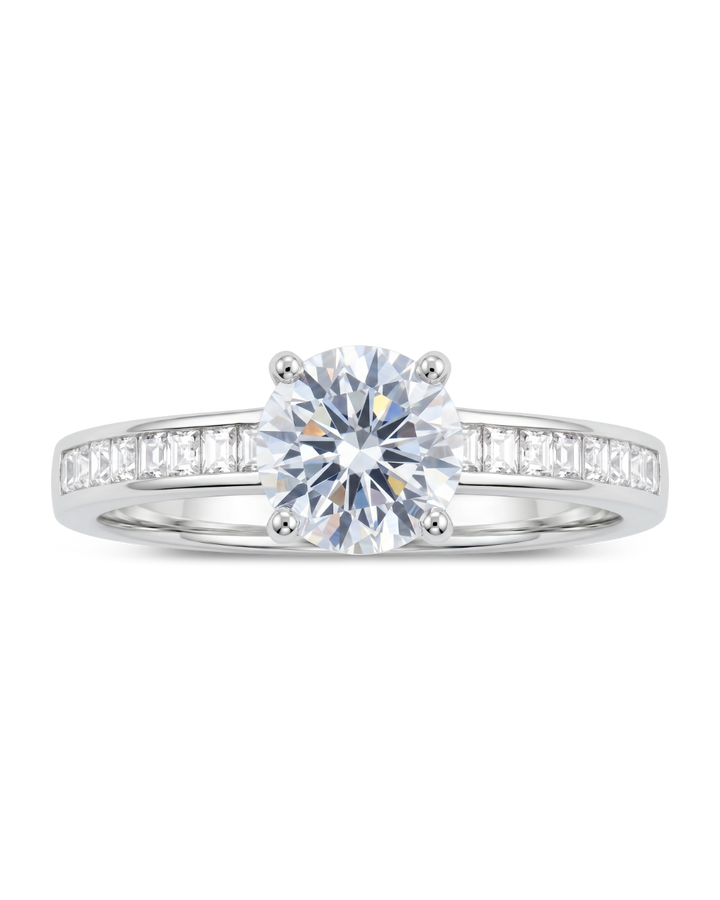 Radiant CZ Engagement Ring