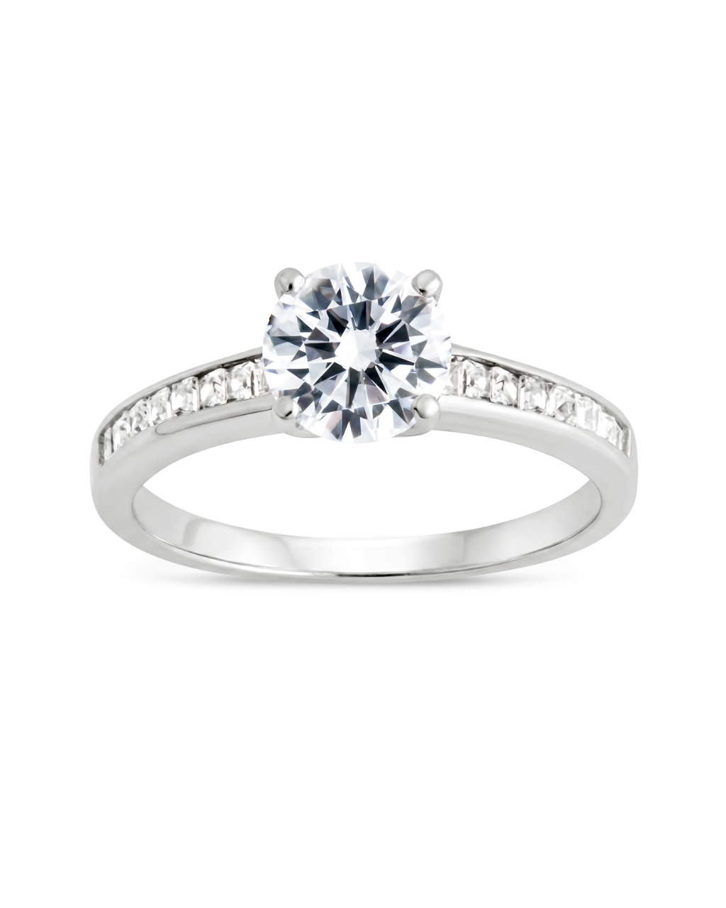 Radiant CZ Engagement Ring