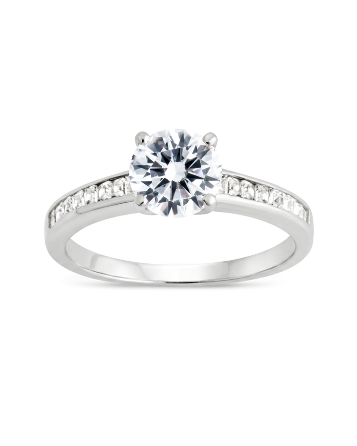 Radiant CZ Engagement Ring