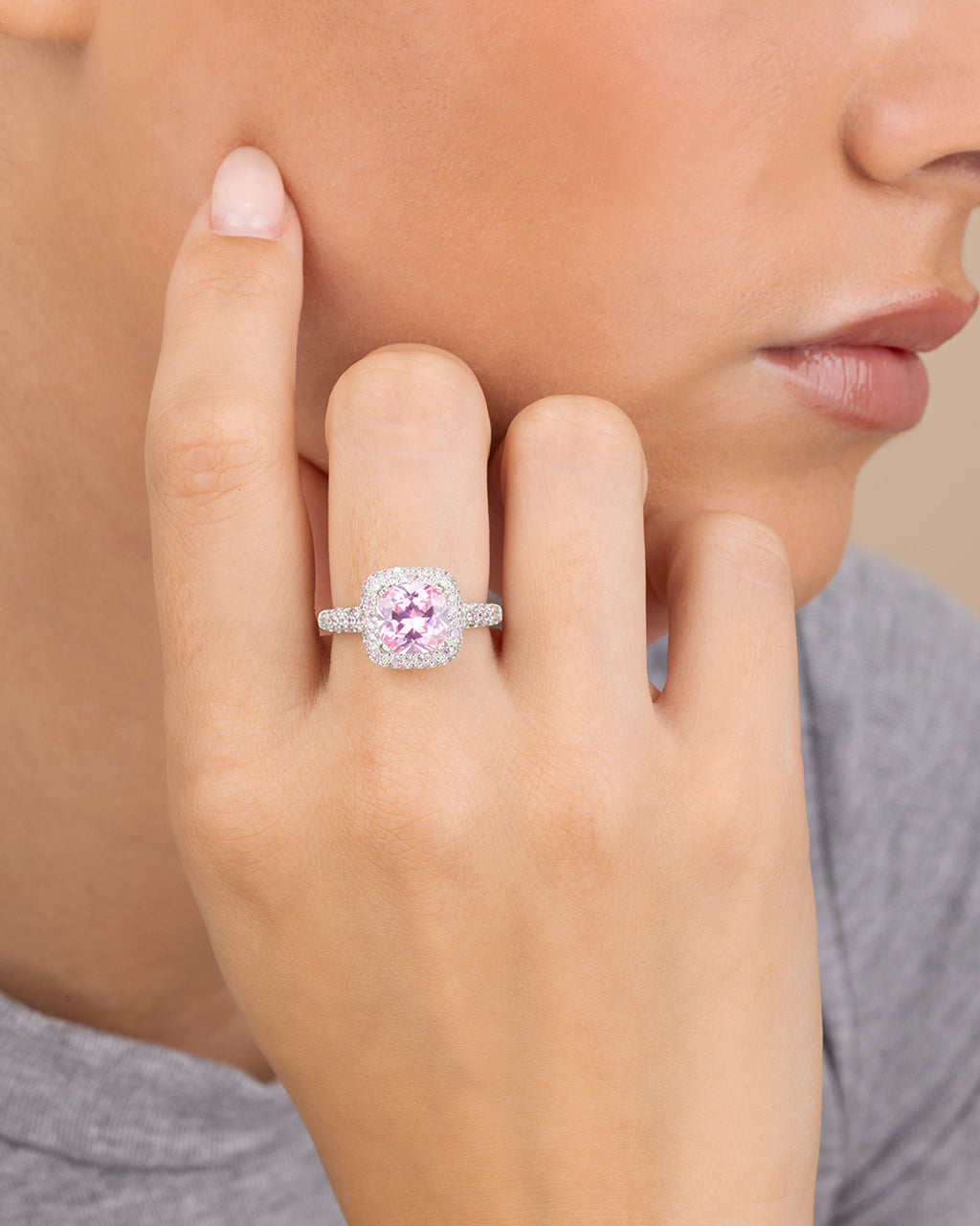 Pink CZ Legacy Ring