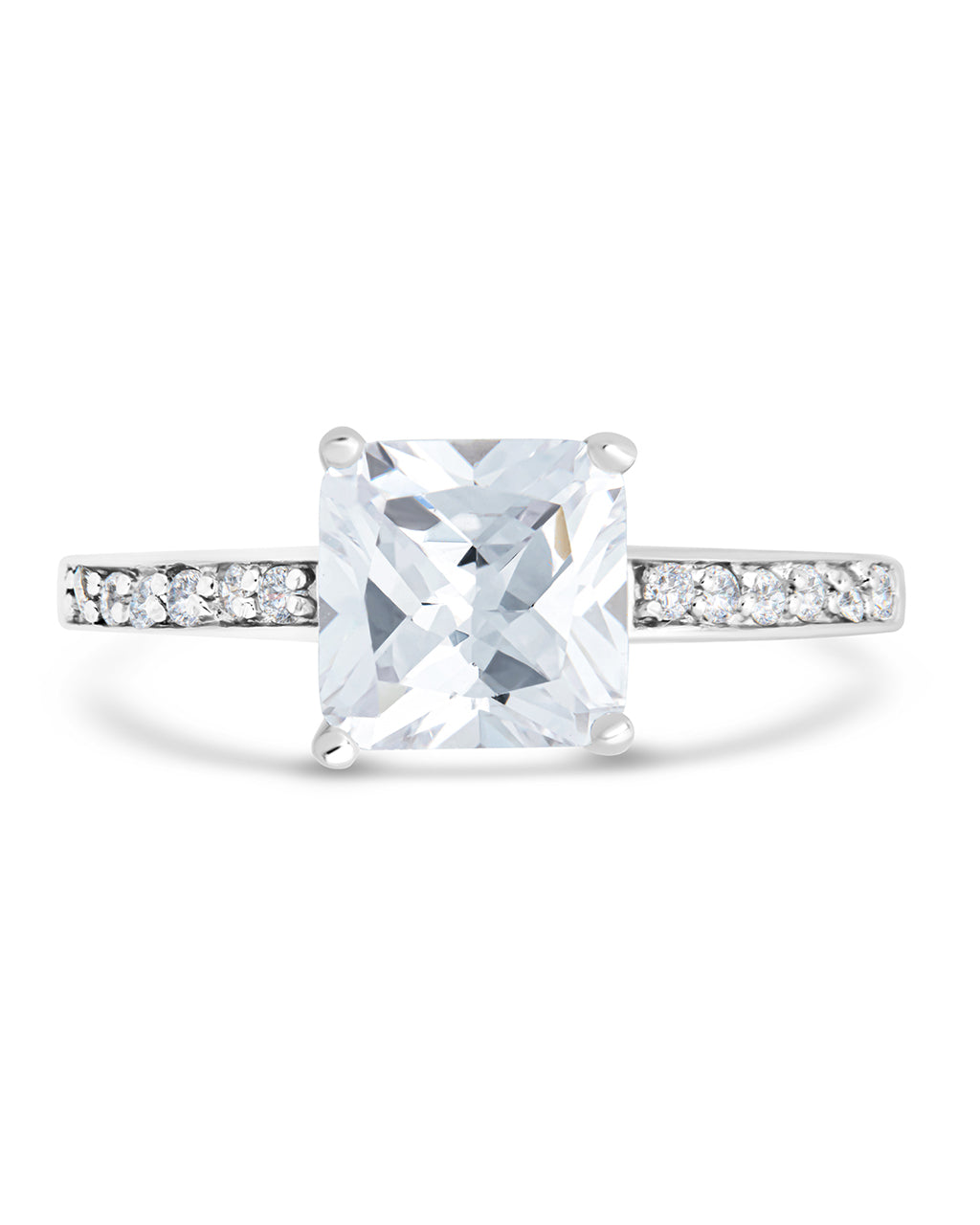 Princess Cut CZ Promise Ring
