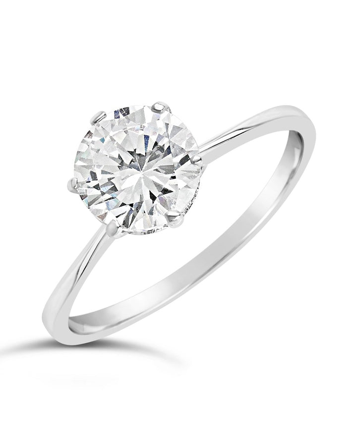 Solitaire Cubic Zirconia Promise Ring