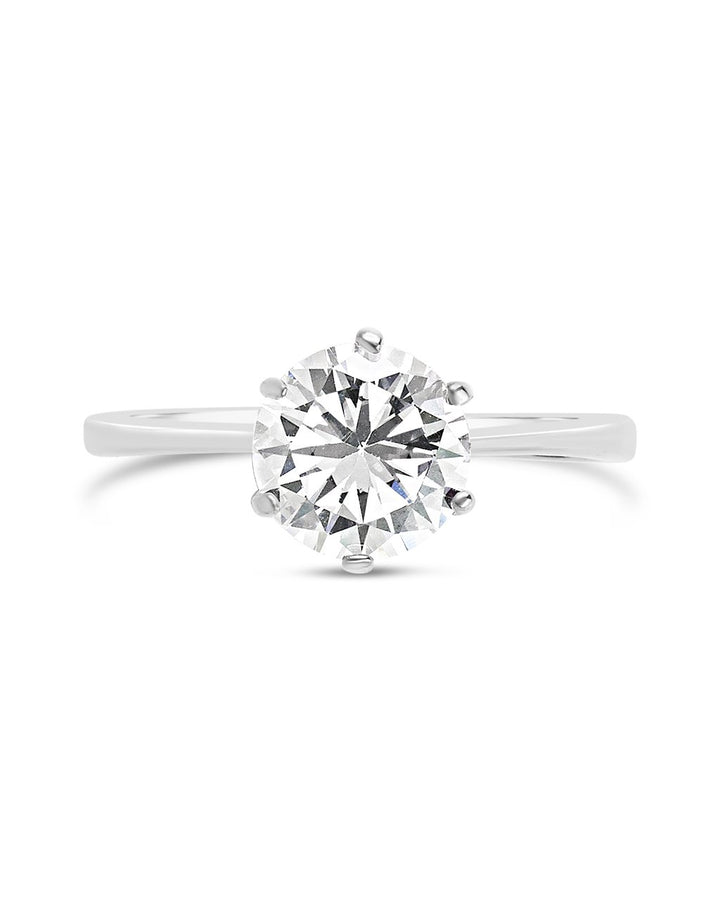 Solitaire Cubic Zirconia Promise Ring