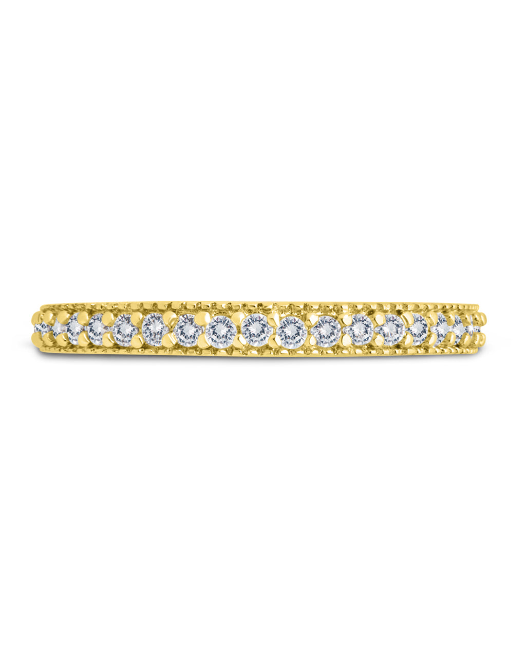 Thin CZ Band Ring - 2 mm