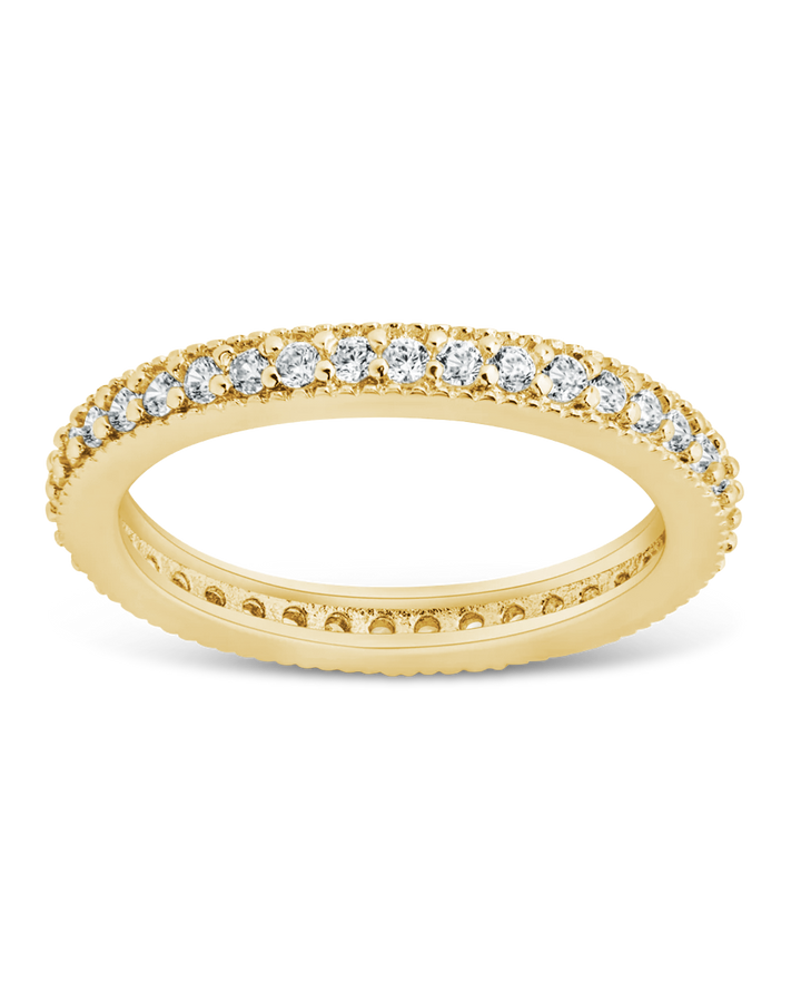 Thin CZ Band Ring - 2 mm