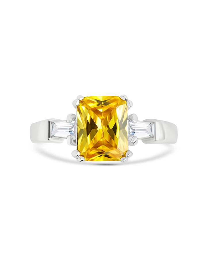 Paris's Canary CZ Engagement Ring