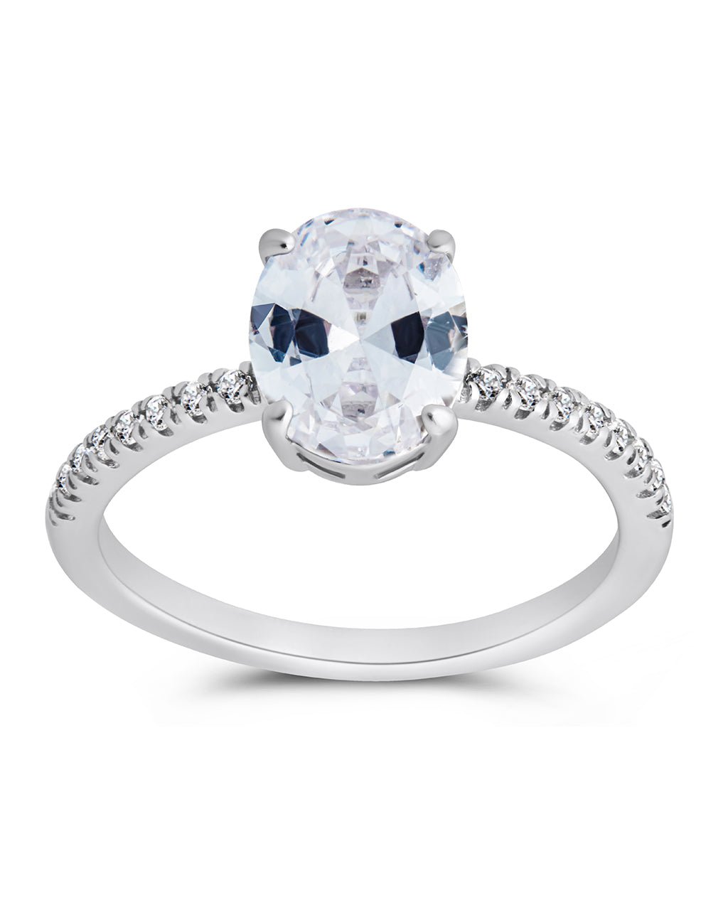 Cubic Zirconia Oval Ring