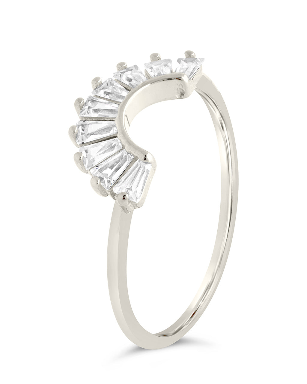 Sterling Silver CZ Dawn Stacking Ring by Sterling Forever
