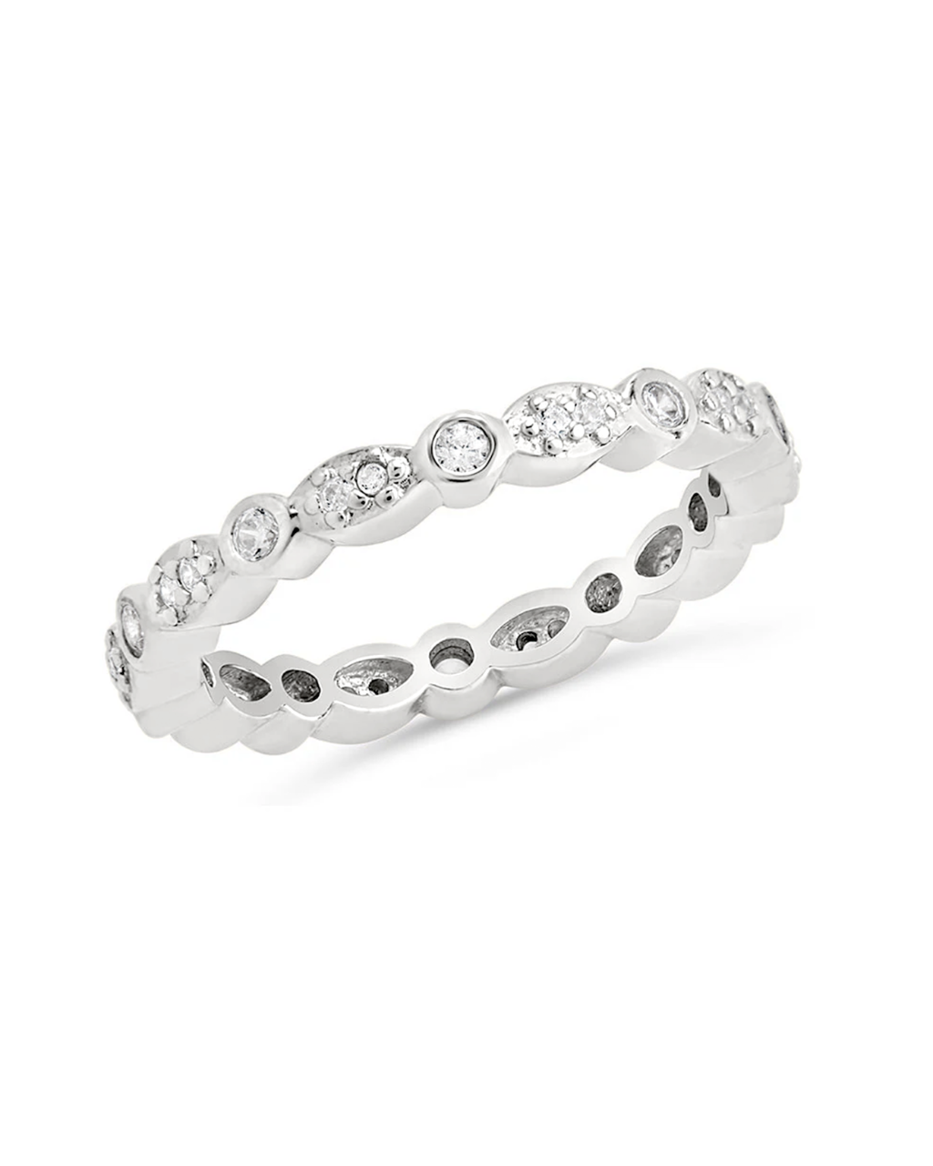 CZ Bezel Band Ring