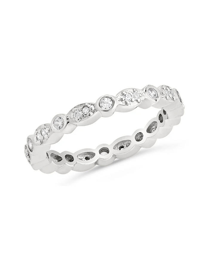 CZ Bezel Band Ring