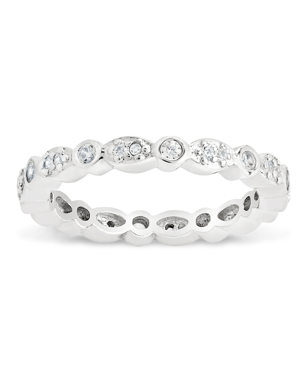 CZ Bezel Band Ring