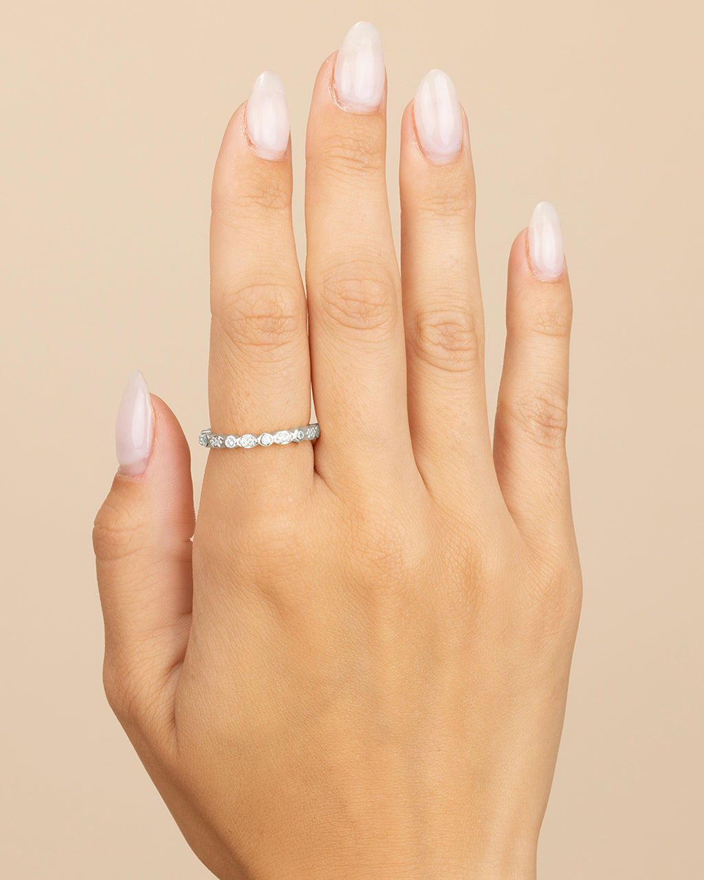 CZ Bezel Band Ring