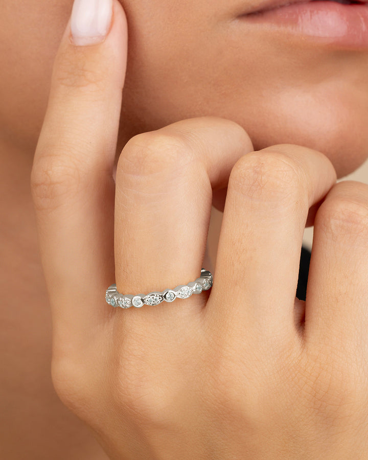 CZ Bezel Band Ring