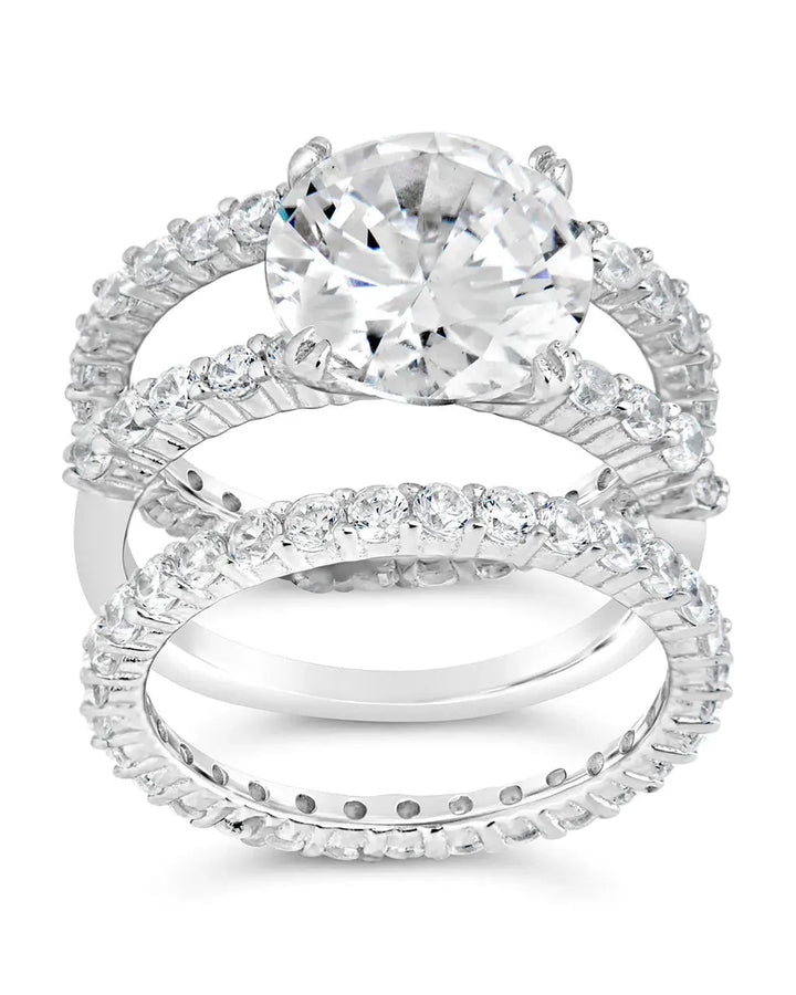 Brilliant Engagement Ring Set of 3