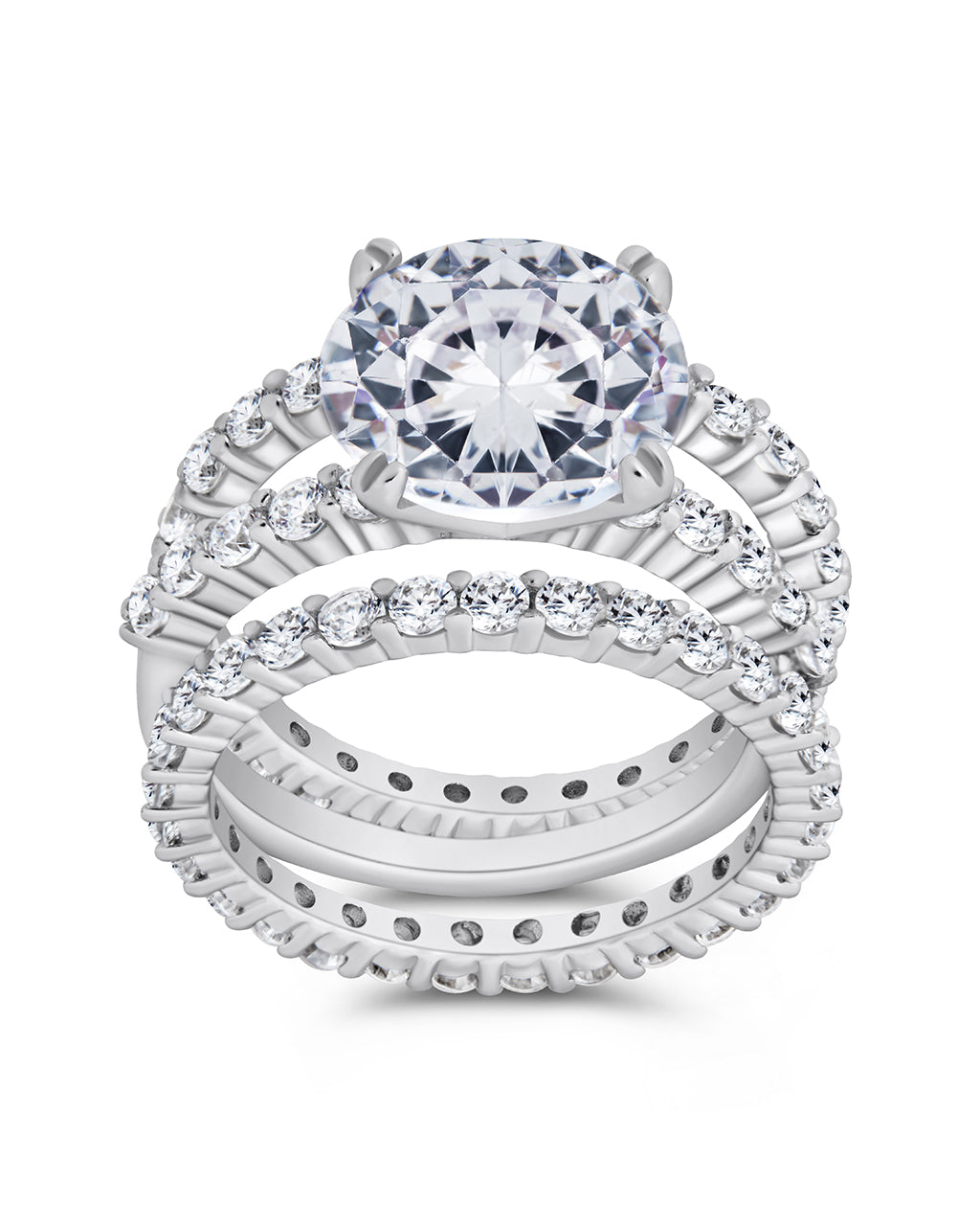 Brilliant Engagement Ring Set of 3