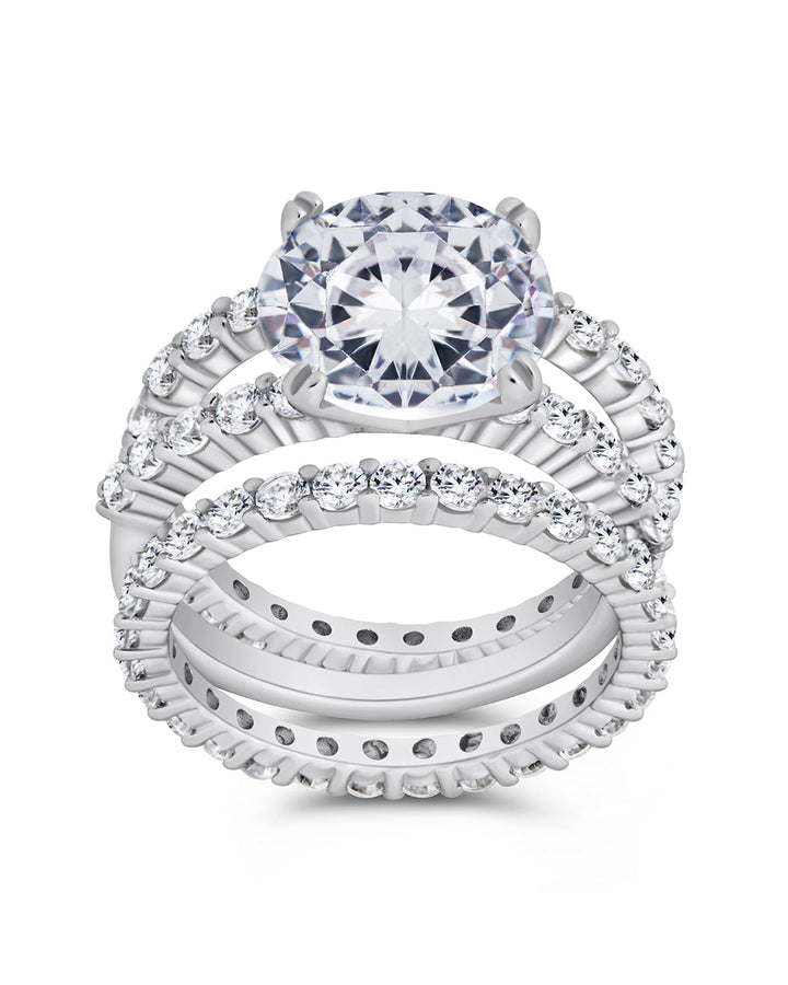 Brilliant Engagement Ring Set of 3