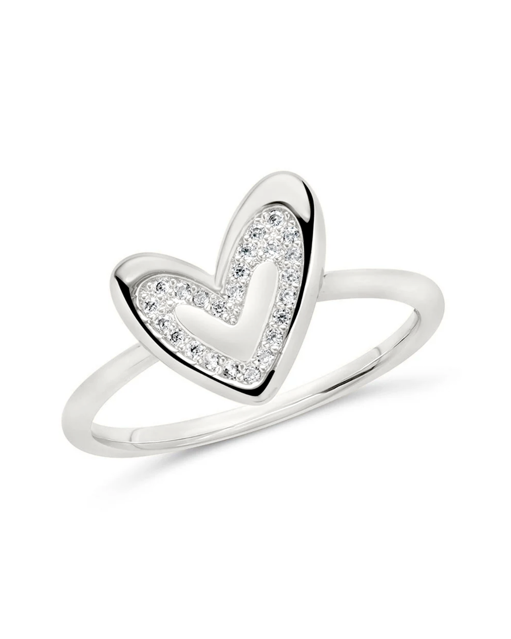 Mabel CZ Heart Ring