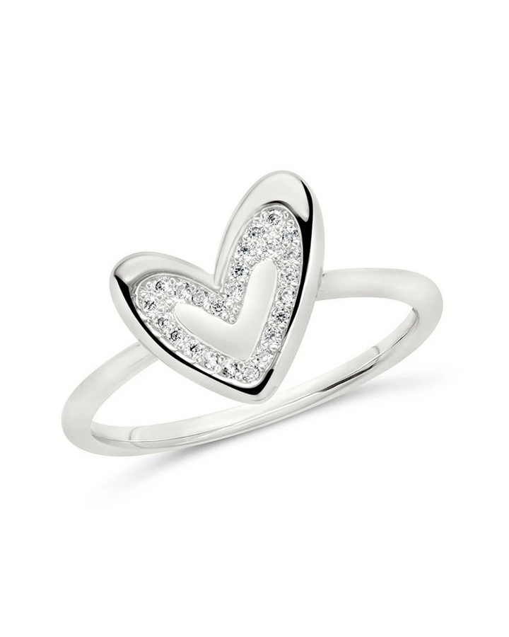 Mabel CZ Heart Ring
