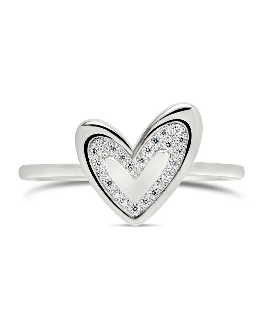 Mabel CZ Heart Ring