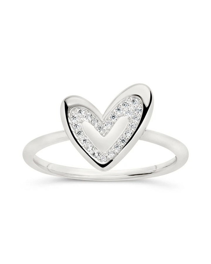 Mabel CZ Heart Ring