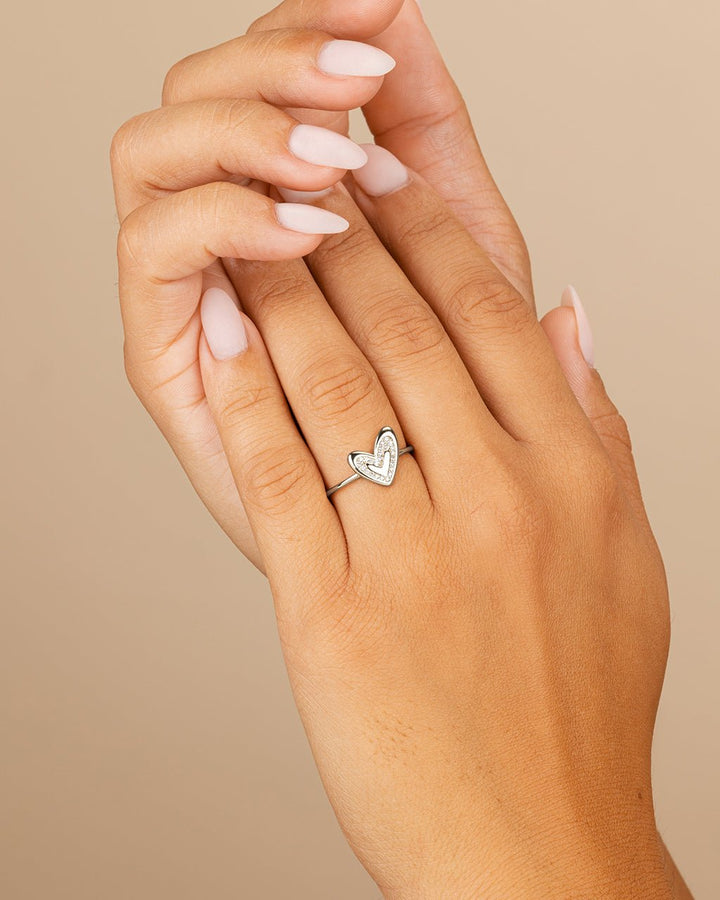 Mabel CZ Heart Ring