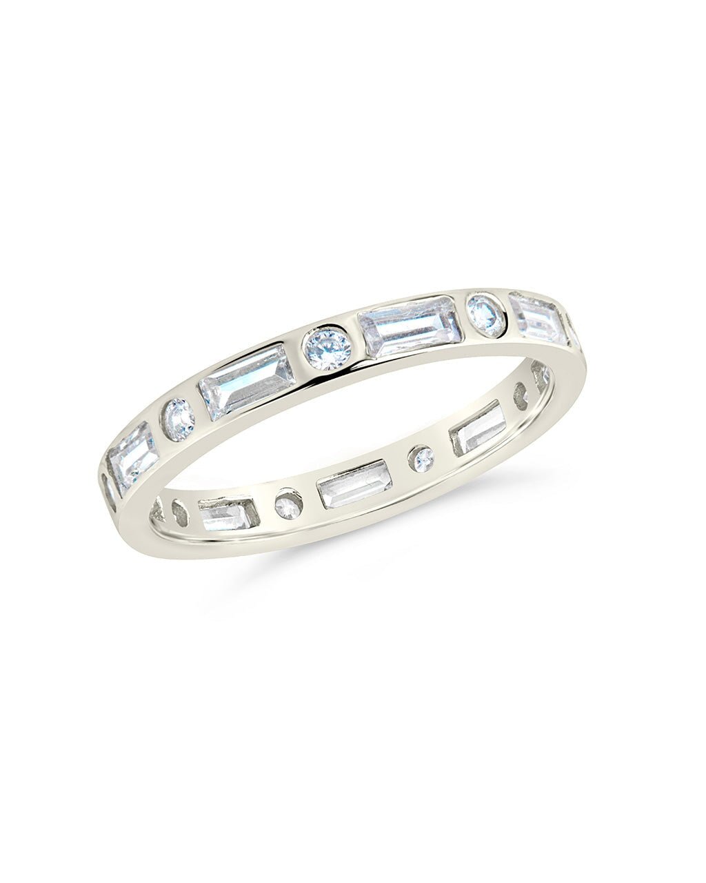 Ethel CZ Band Ring