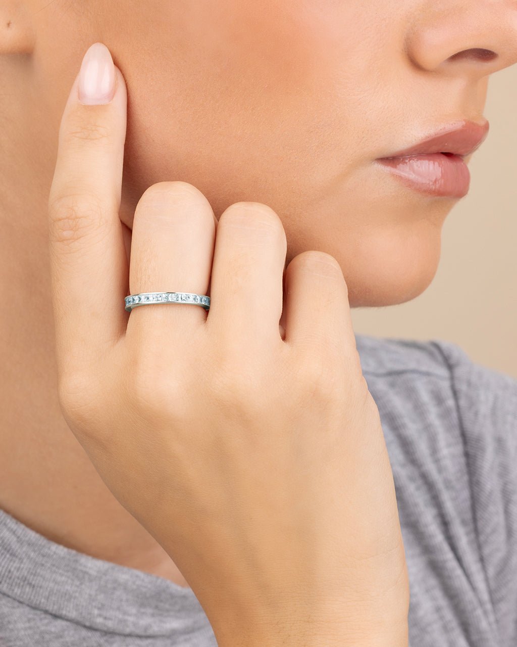 Princess Eternity Wedding Band