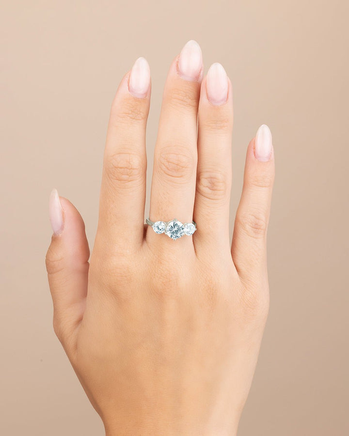 Nia CZ Round Ring