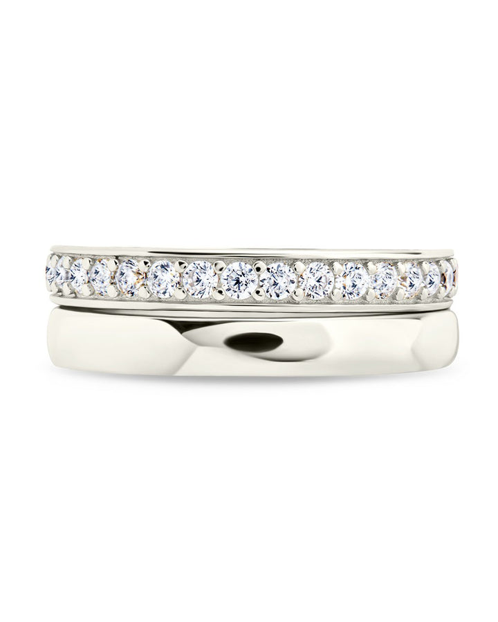 Jackie CZ Stacking Ring Set of 2
