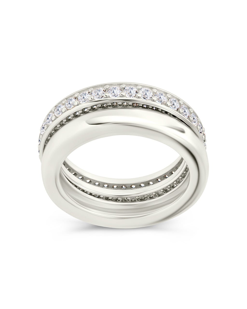 Jackie CZ Stacking Ring Set of 2