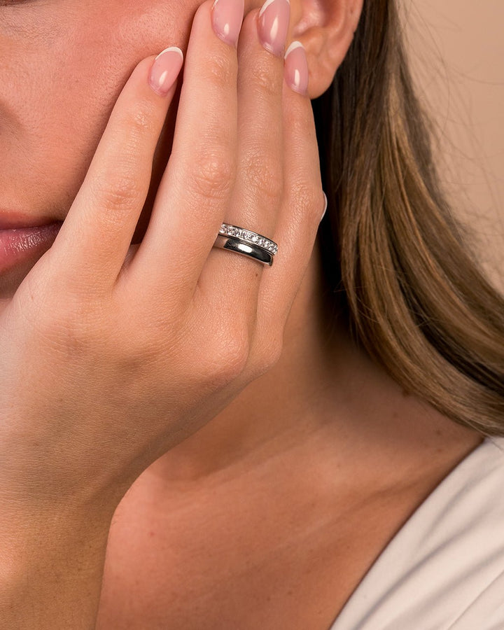Jackie CZ Stacking Ring Set of 2