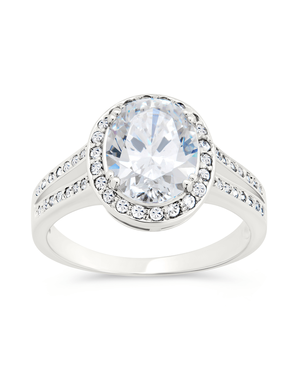Susan CZ Halo Ring
