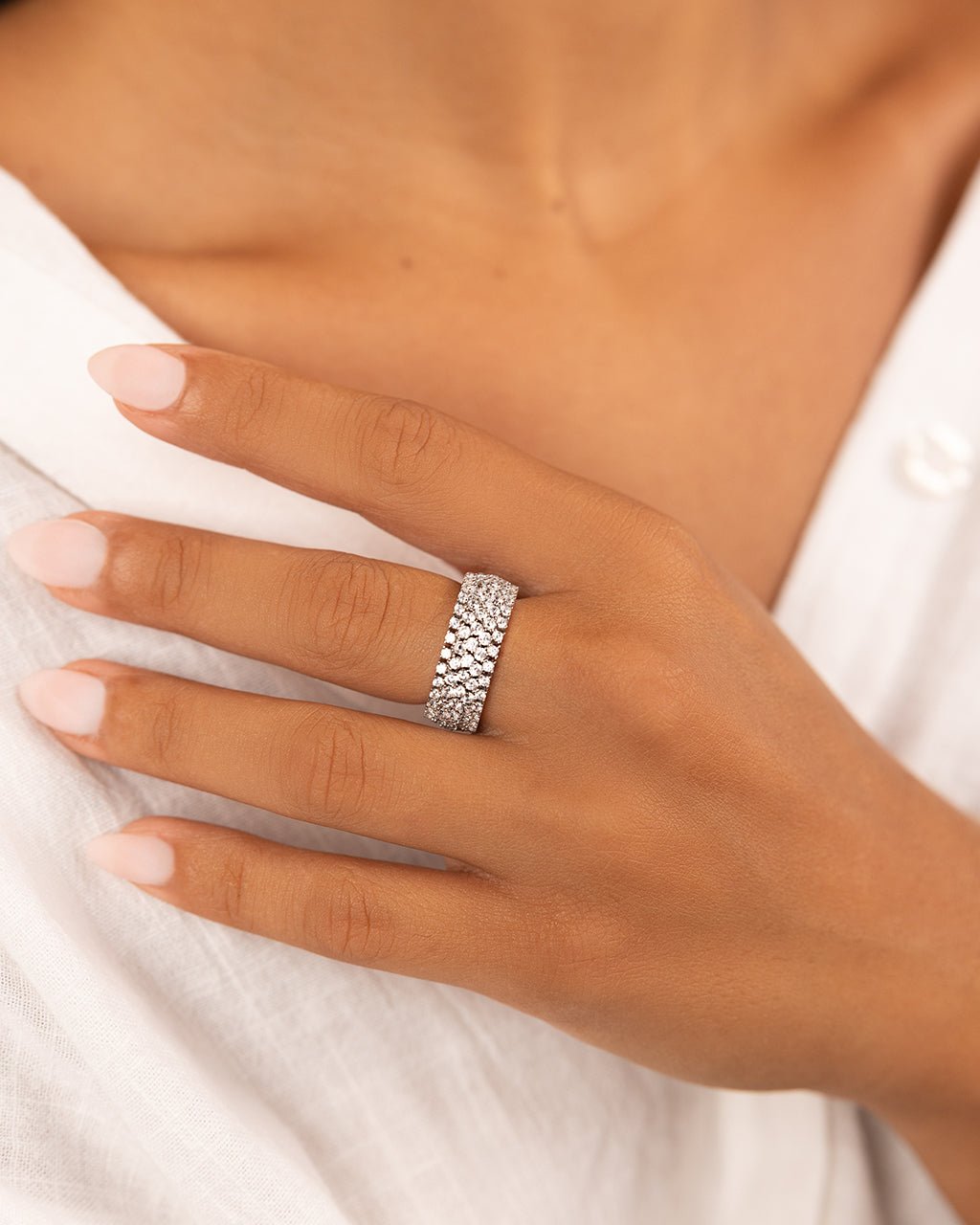Yvonne CZ Stacking Ring