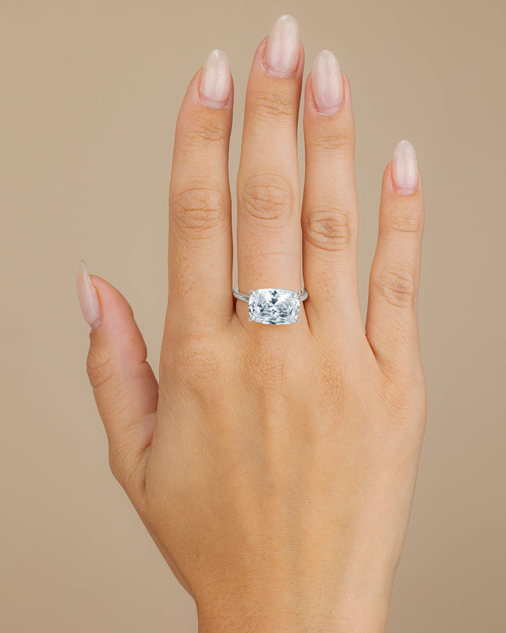 Cushion East-West Ring