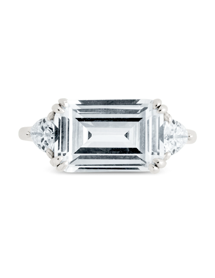 Emerald & Trillion Ring