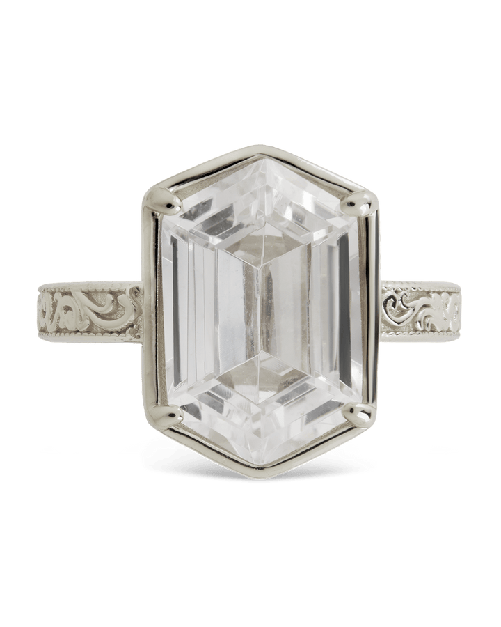 Hexagon Bezel Ring