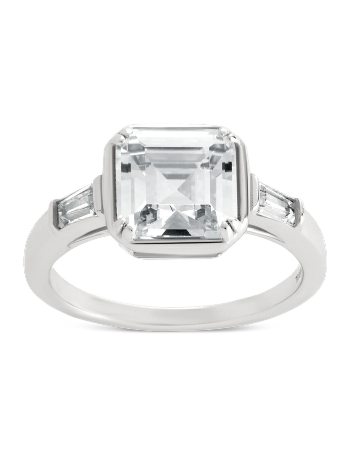 Asscher Baguette Ring