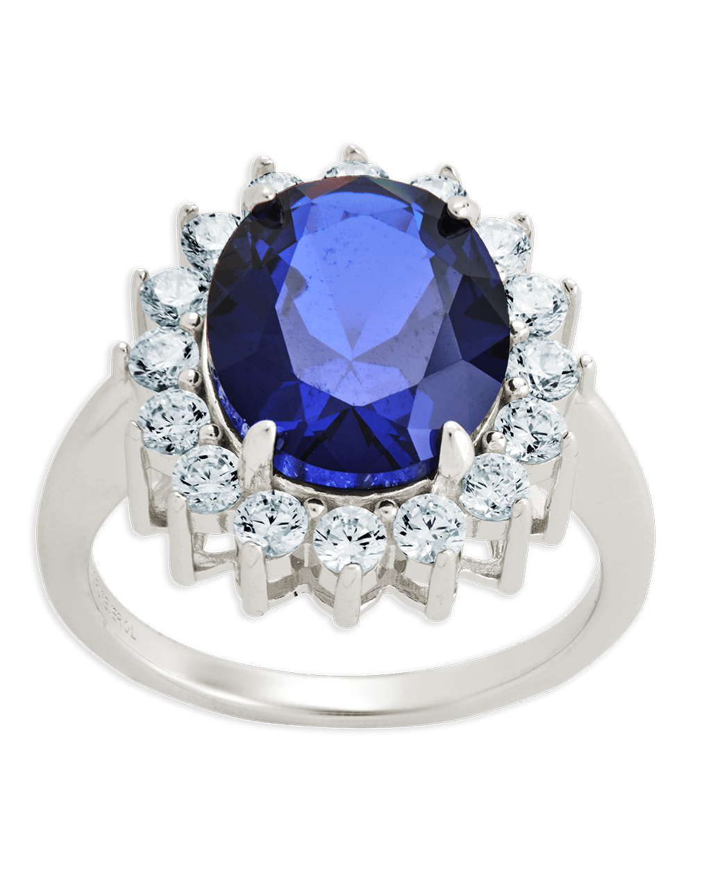 Sapphire Halo Ring