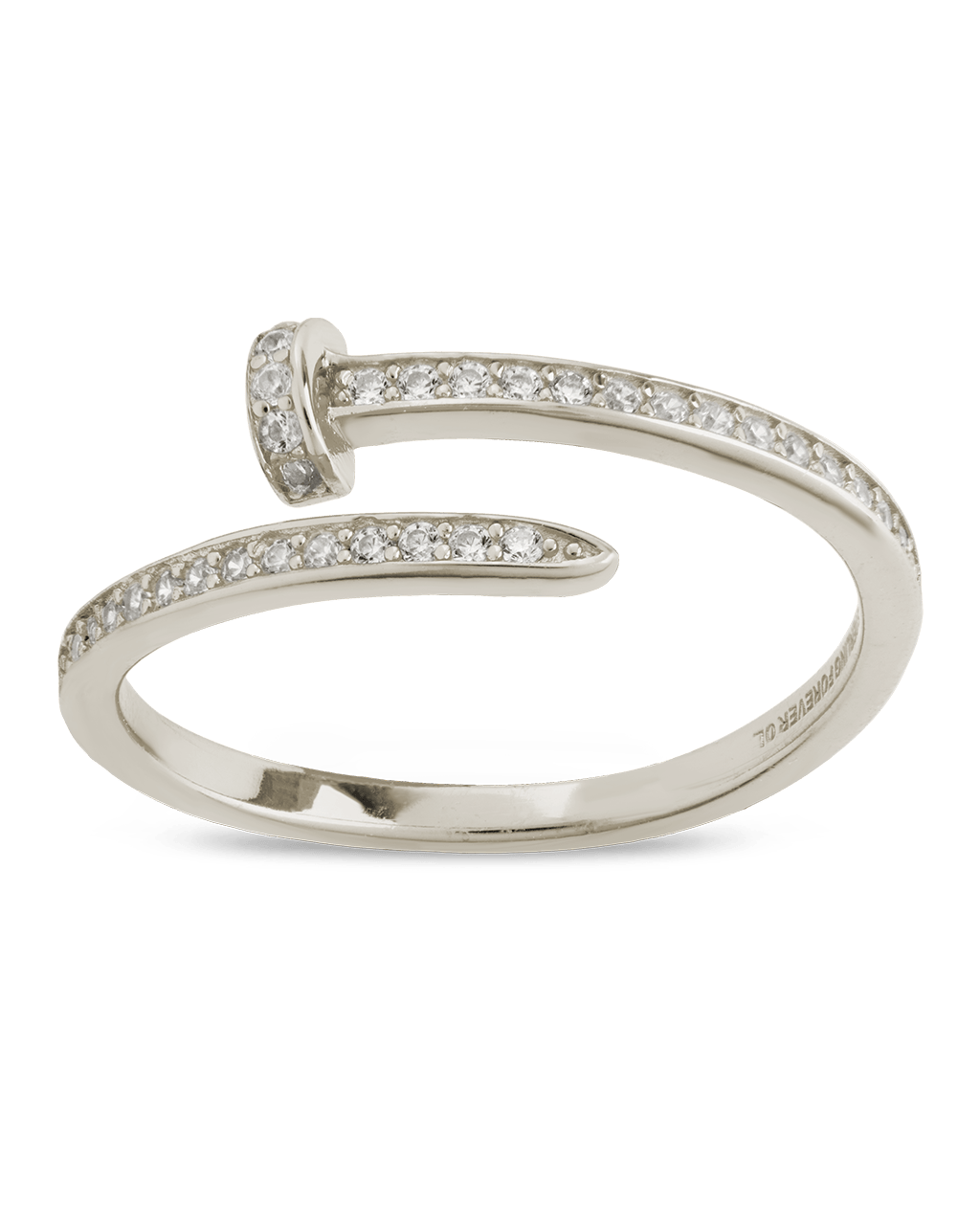 Journey Twisted Sparkle Wrap Ring