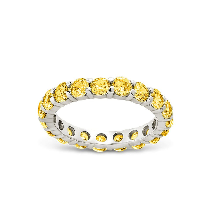 Gracie Canary CZ Eternity Ring